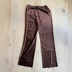 Veronica Beard Brown Silk Pants